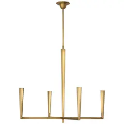 Hand-Rubbed Antique Brass White Glass