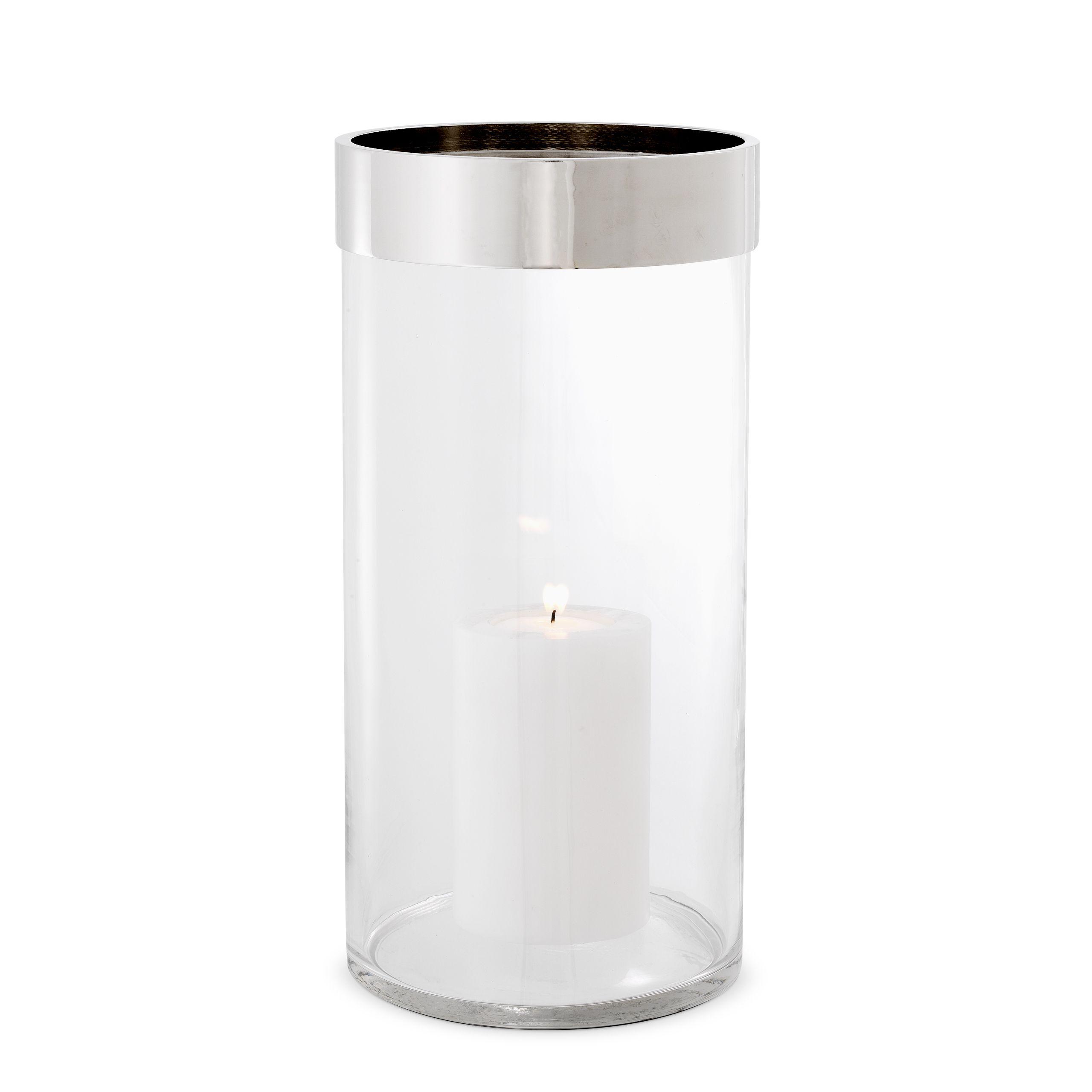 clear glass | nickel finish L