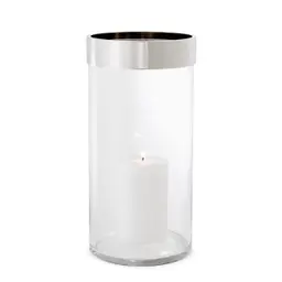 clear glass | nickel finish L