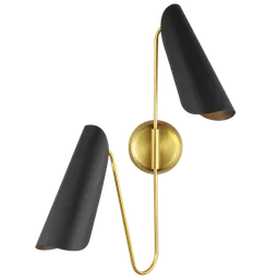 Midnight Black and Burnished Brass