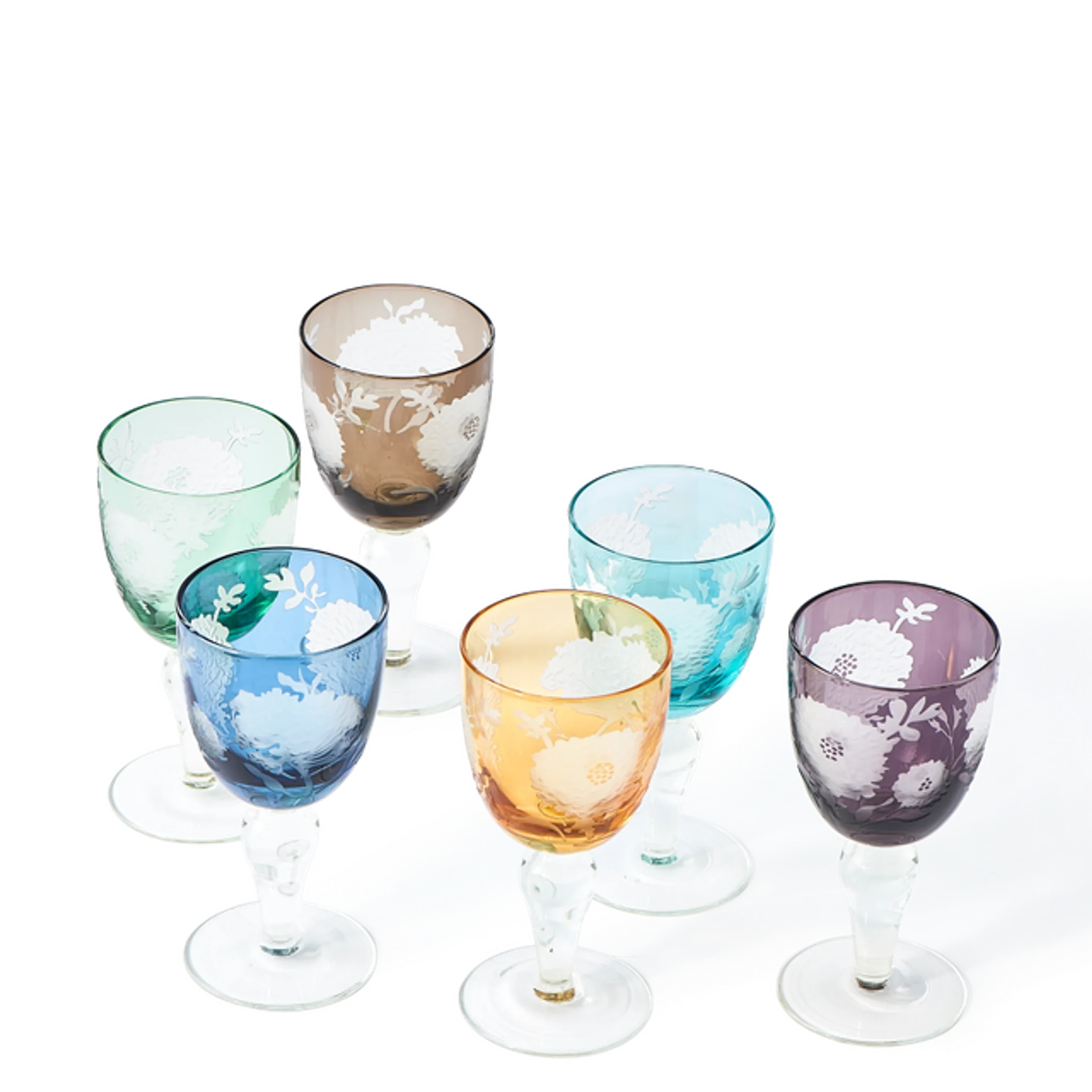 Купить Бокал для вина/Набор стаканов Peony Wine Glasses в интернет-магазине roooms.ru