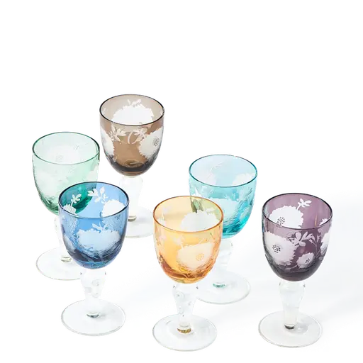 Купить Бокал для вина/Набор стаканов Peony Wine Glasses в интернет-магазине roooms.ru