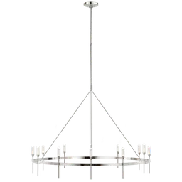 Polished Nickel Clear Glass