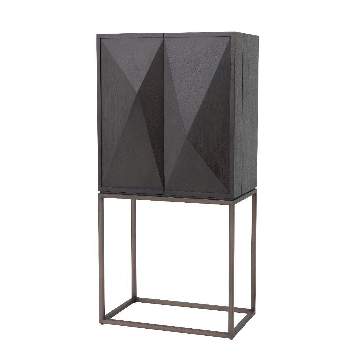 charcoal brown oak veneer | medium bronze finish