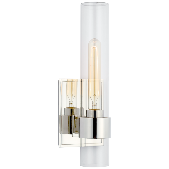 Polished Nickel Clear Glass