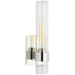 Polished Nickel Clear Glass