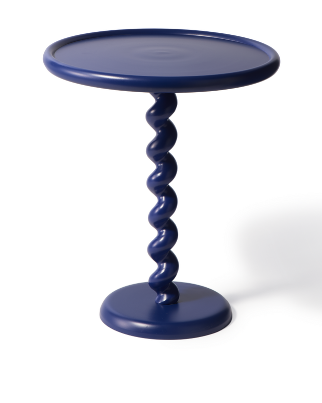 Dark blue Powder coated cast aluminium