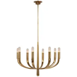 Antique-Burnished Brass Alabaster
