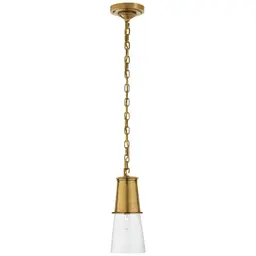 Hand-Rubbed Antique Brass Clear Glass