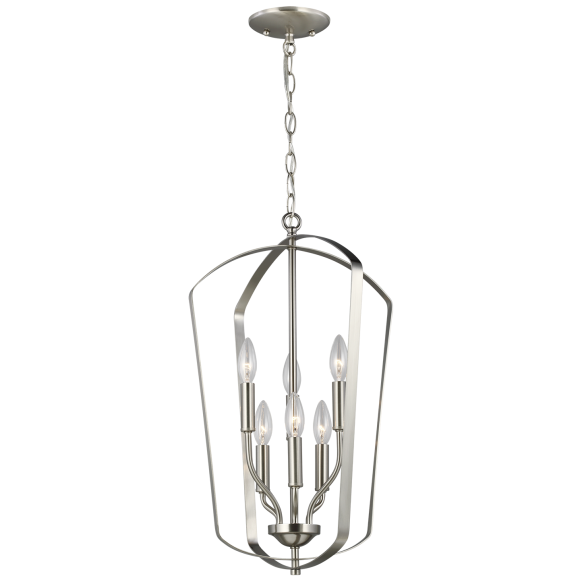 Brushed Nickel LED Bulb(s) Included