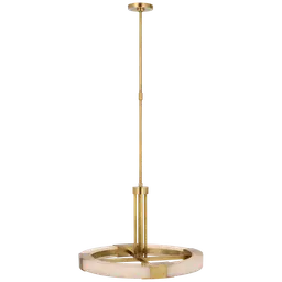 Antique-Burnished Brass and Alabaster