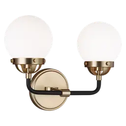 Satin Brass LED Bulb(s) Included