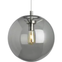 Satin Nickel Smoke Lamp Not Included