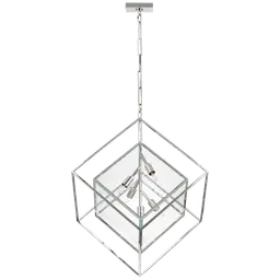 Polished Nickel Clear Glass