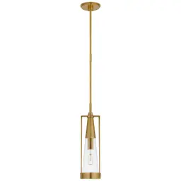 Hand-Rubbed Antique Brass Clear Glass