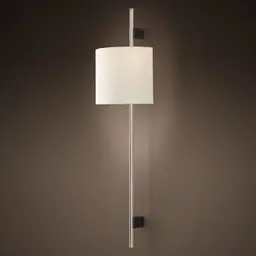 Polished Nickel White Linen