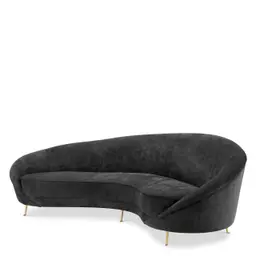 black velvet | brass finish legs