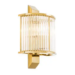gold finish | clear glass