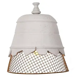  2700 (Warm), Wire Mesh, 1 (Not Included),Gold