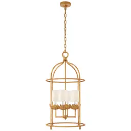 Antique Gold Leaf 3.5" x 4" x 5" Linen