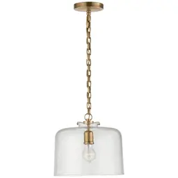 Hand-Rubbed Antique Brass Seeded Glass