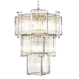 nickel finish | clear glass