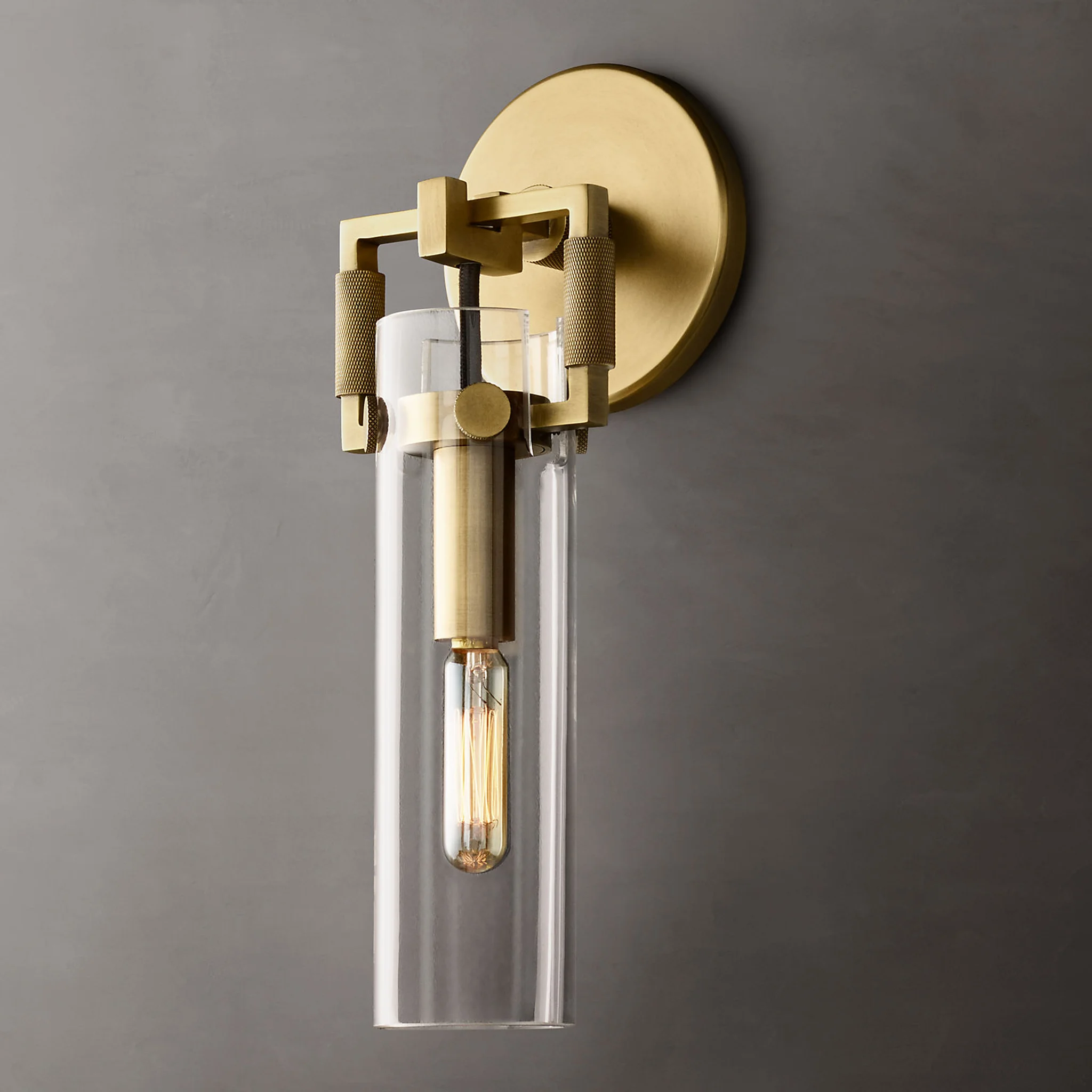 Купить Бра Machinist Glass Cylinder Sconce 9" в интернет-магазине roooms.ru