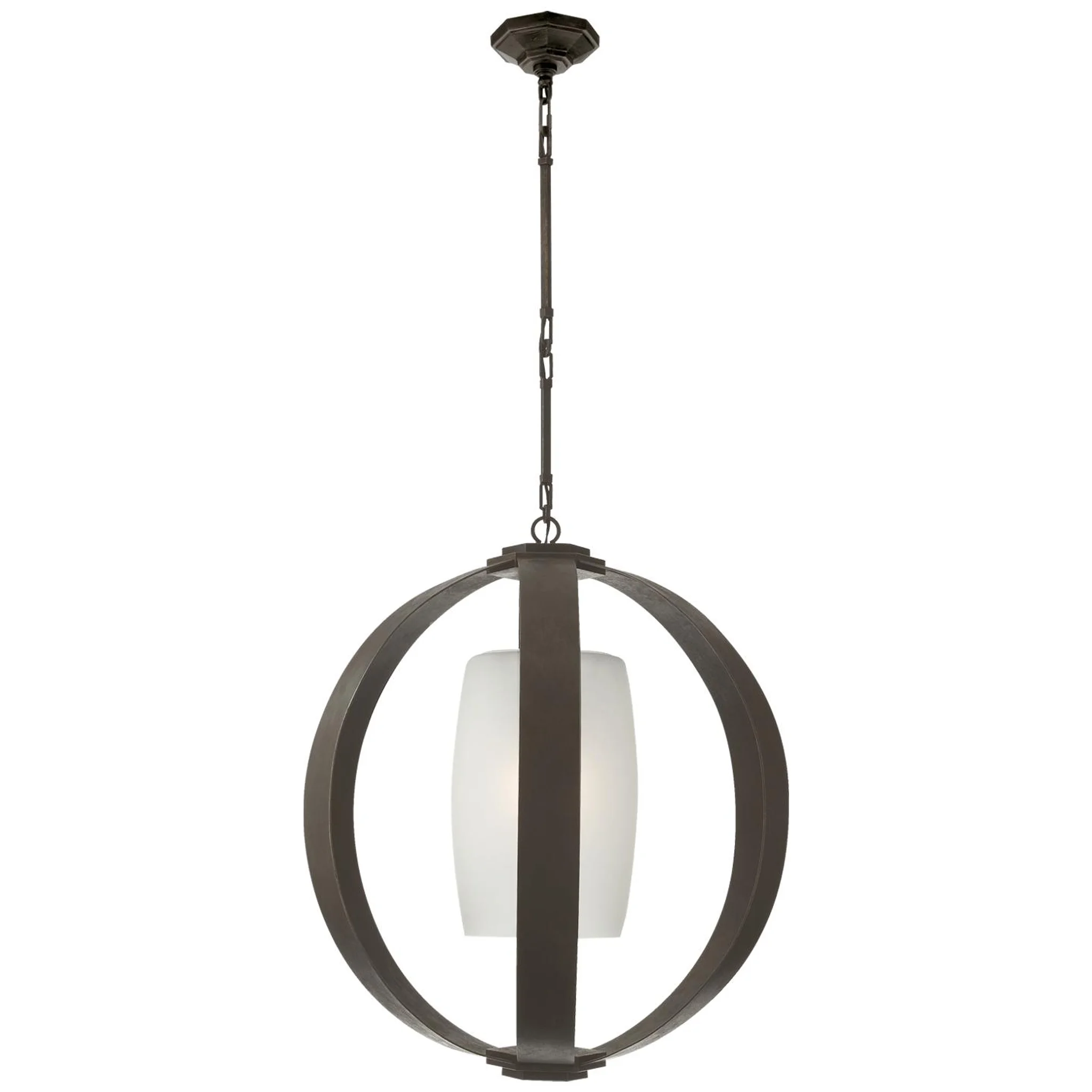 Купить Подвесной светильник Metal Banded Large Lantern в интернет-магазине roooms.ru