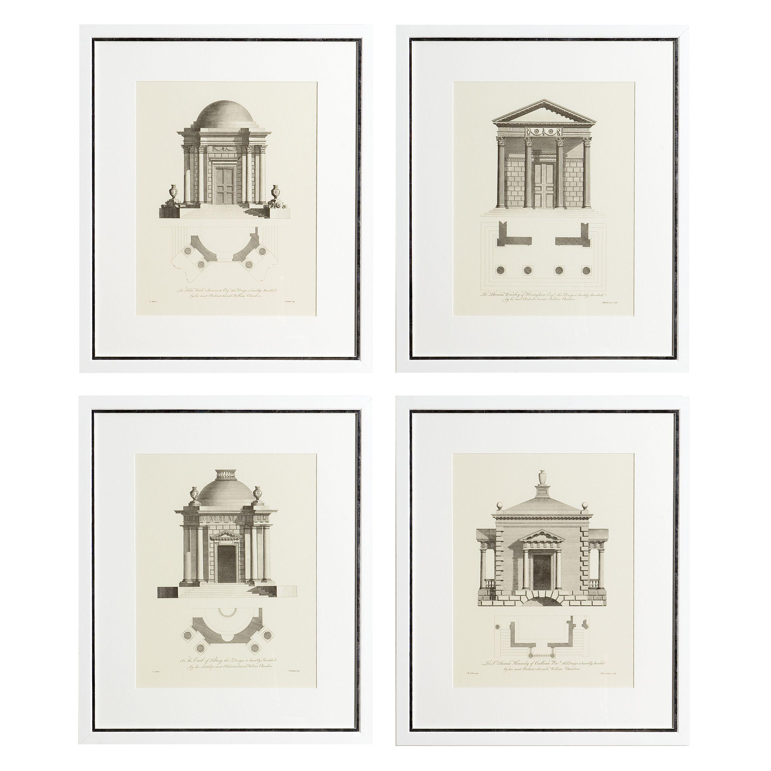 Купить Набор постеров Prints Architecture set of 4 в интернет-магазине roooms.ru