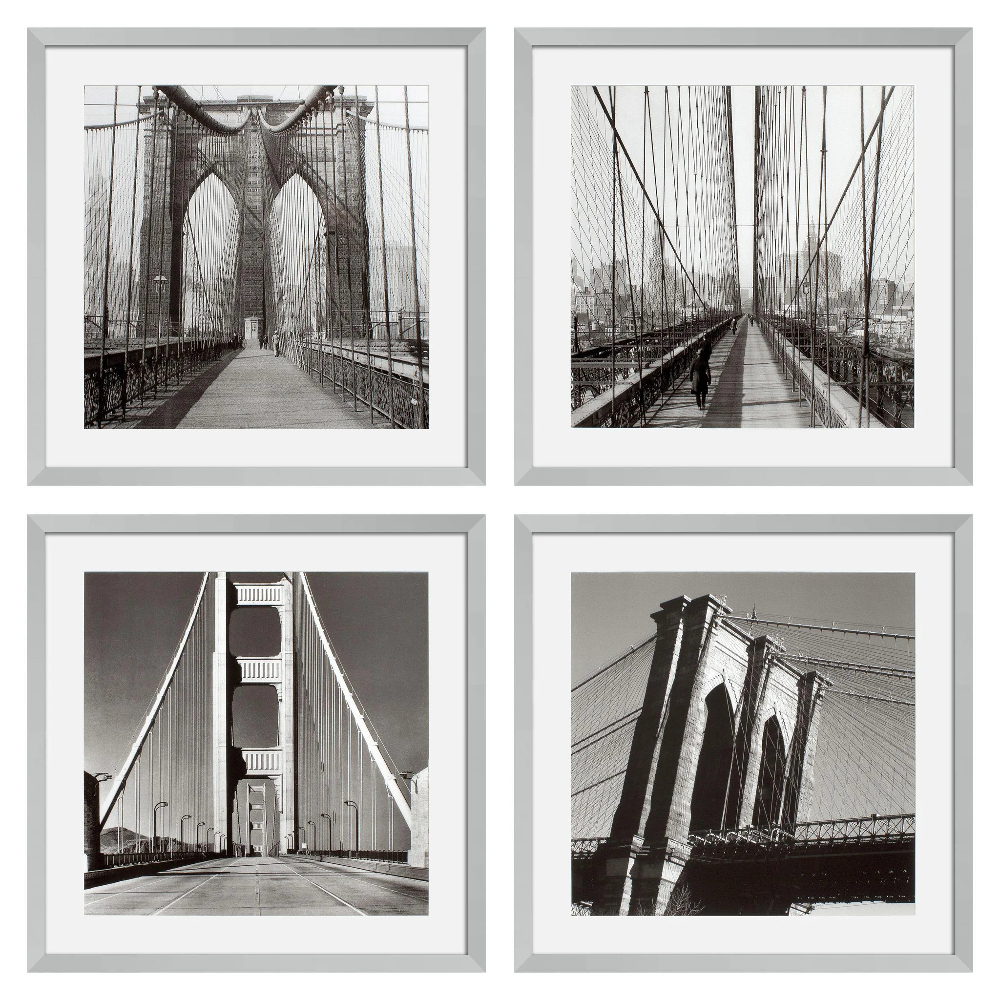 Купить Набор постеров Prints New York Bridges set of 4 в интернет-магазине roooms.ru