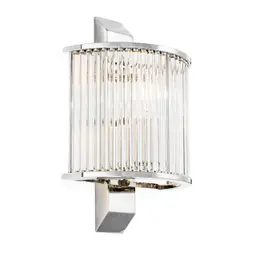 nickel finish | clear glass