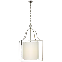 Polished Nickel 16" x 16" x 17" Linen
