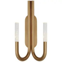 Antique-Burnished Brass Seeded Glass