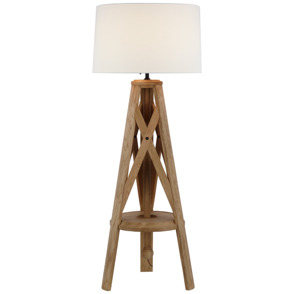 Natural Oak 27" x 28" x 17.25" White Parchment