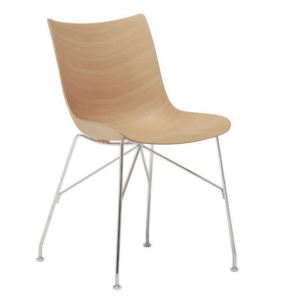 Veneer Light Wood with Chrome