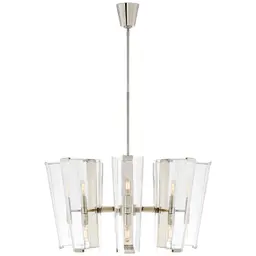 Polished Nickel Clear Glass