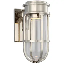 Polished Nickel Clear Glass