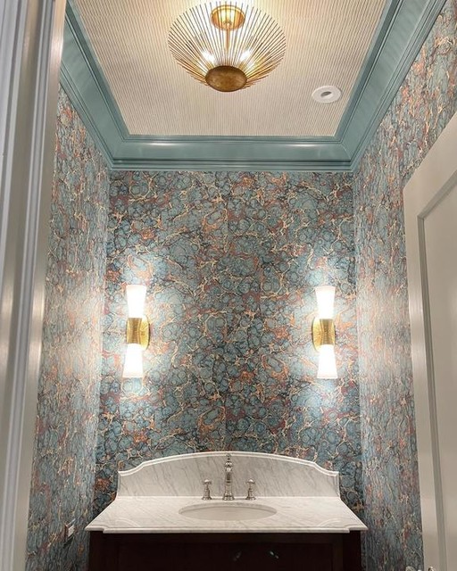 Matte White and Polished Nickel