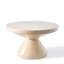 Beige Lacquered polyester