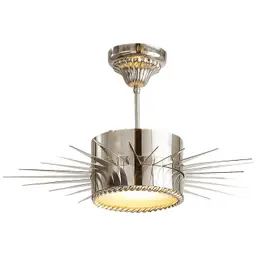 Polished Nickel Frosted Glass