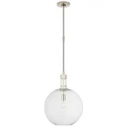 Polished Nickel Clear Glass