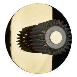 Medium,Gold with Silver, 1 (Not Included)