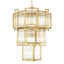 gold finish | clear glass