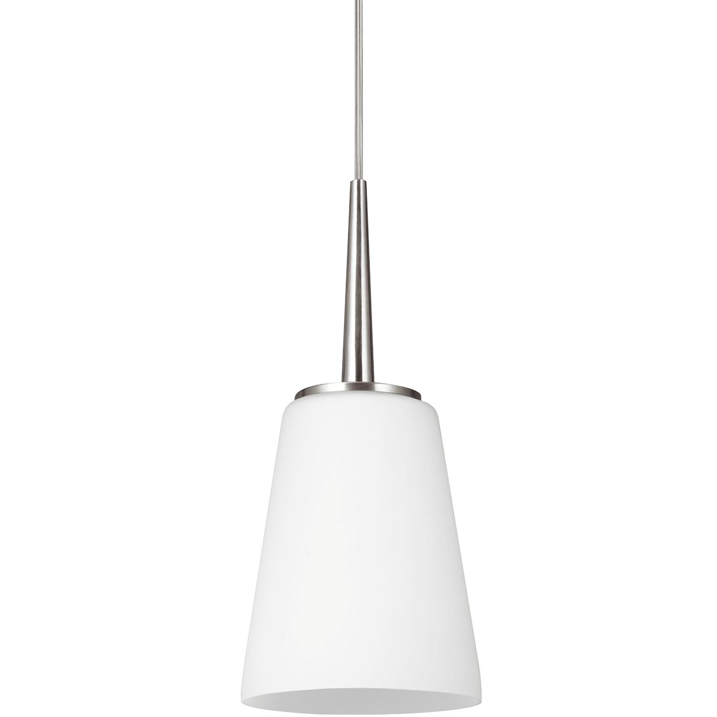 Brushed Nickel LED Bulb(s) Included