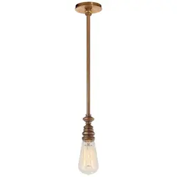 Hand-Rubbed Antique Brass Without Shade