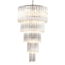 clear glass | nickel finish L