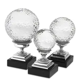 nickel finish | hand blown clear glass