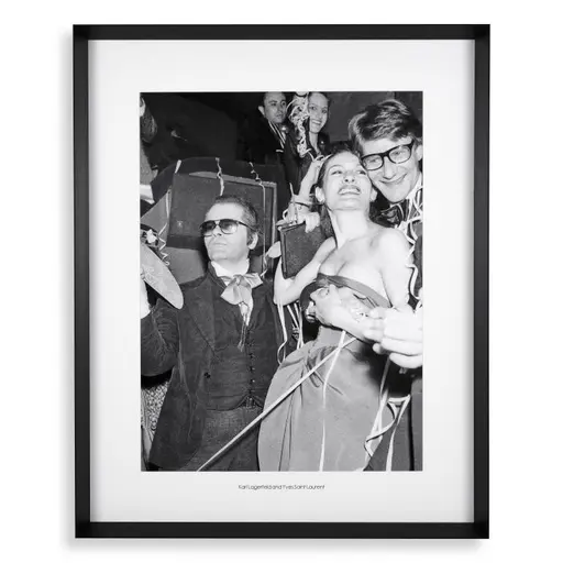 Купить Постер Print Karl Lagerfeld and Yves Saint Laurent в интернет-магазине roooms.ru