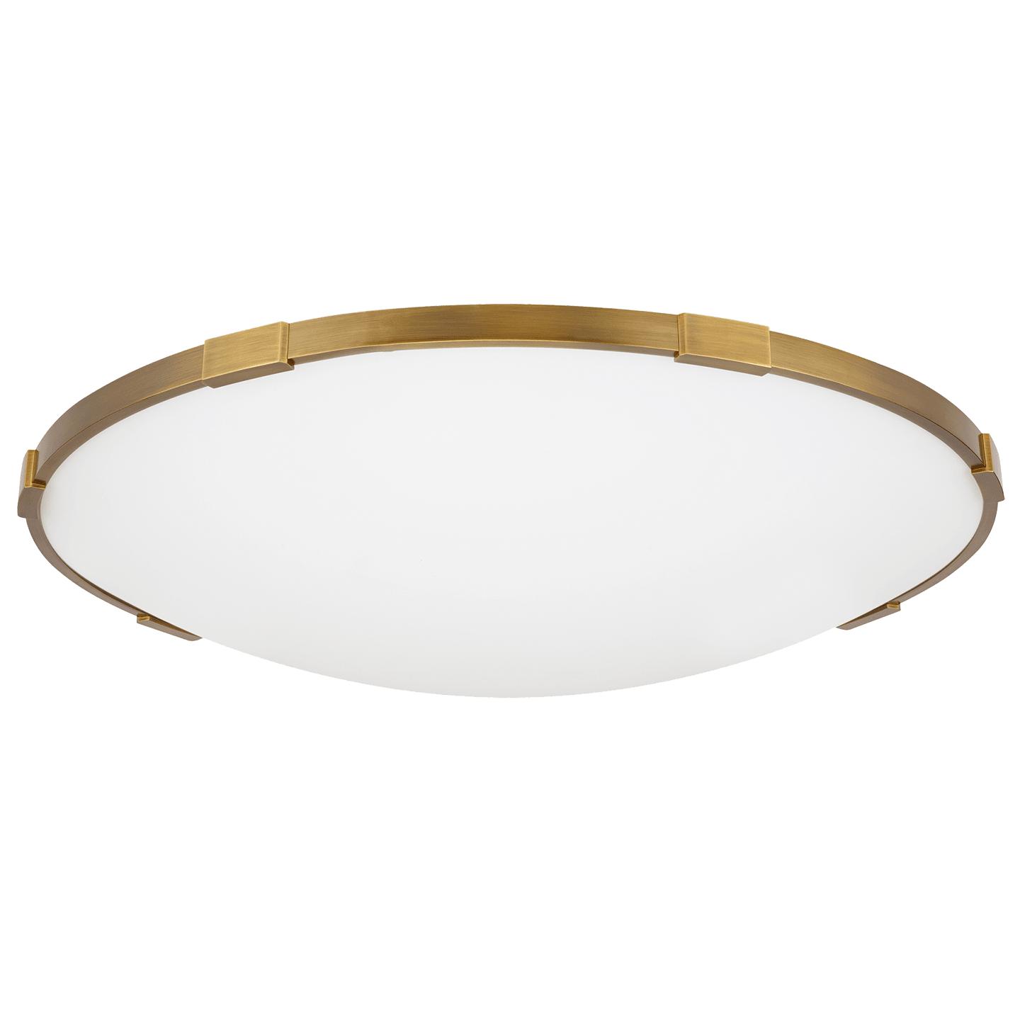 Aged Brass 24" Diameter LED 90 CRI 3000K 120V