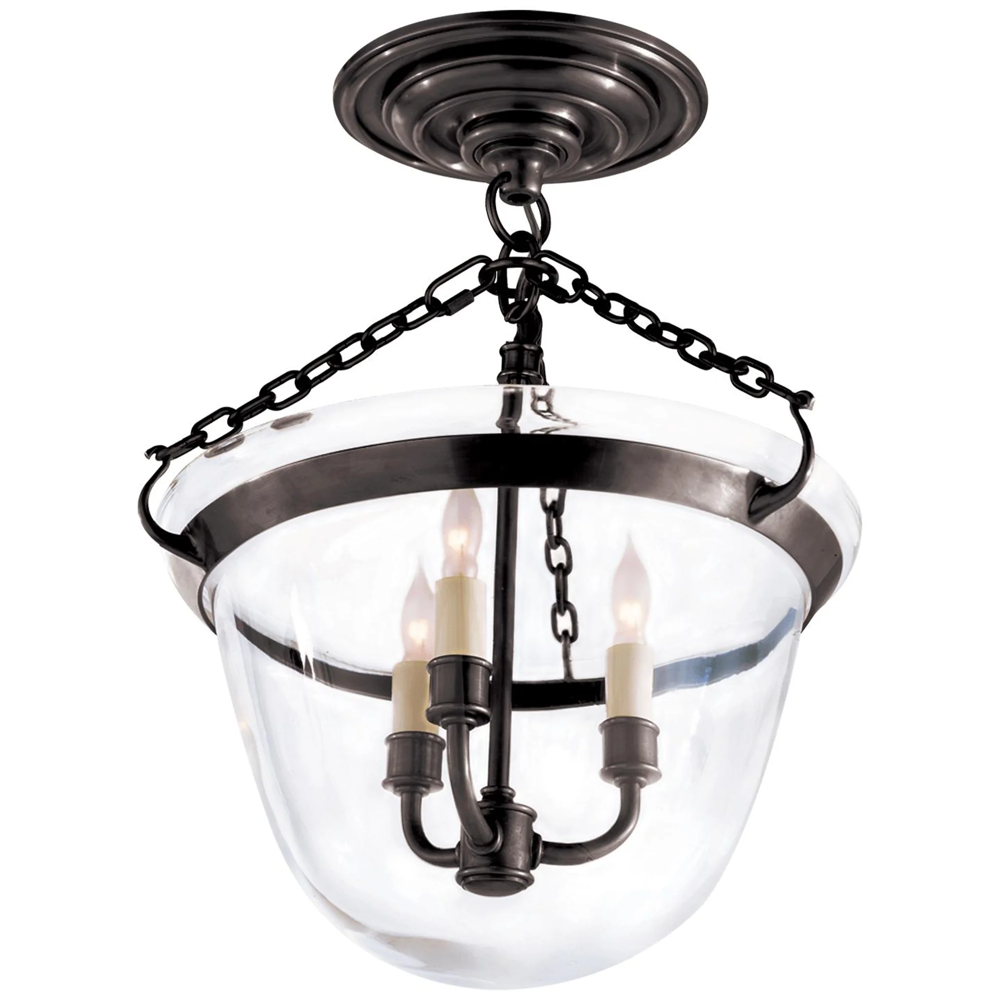 Купить Накладной светильник/Подвесной светильник Country Semi-Flush Bell Jar Lantern в интернет-магазине roooms.ru